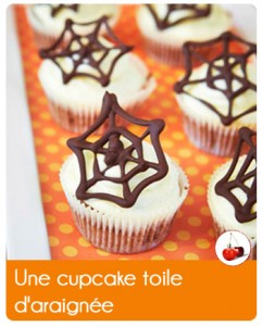 cupcake toile araignée recette Halloween