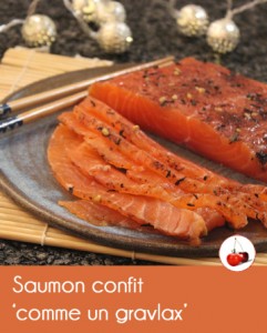 Saumon confit gravlax