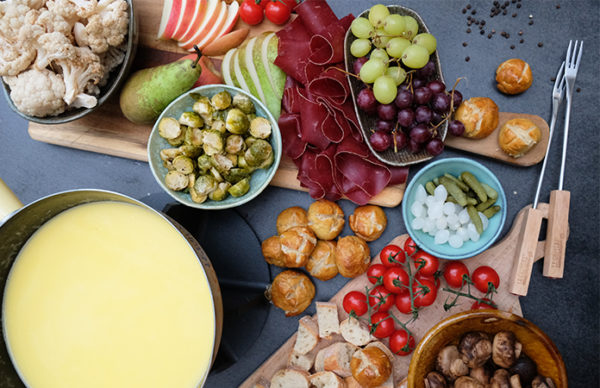 La fondue Suisse Moitié Moitié | Gruyère et Vacherin