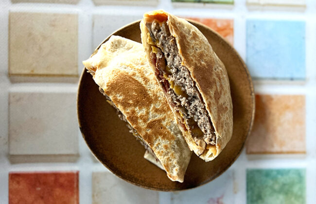 Tortilla wrap burger | Une recette rapide Tomate-Cerise