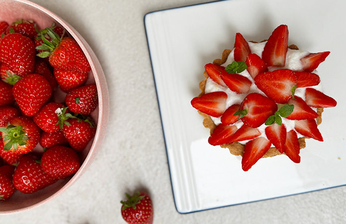 Tarte aux fraises sans gluten