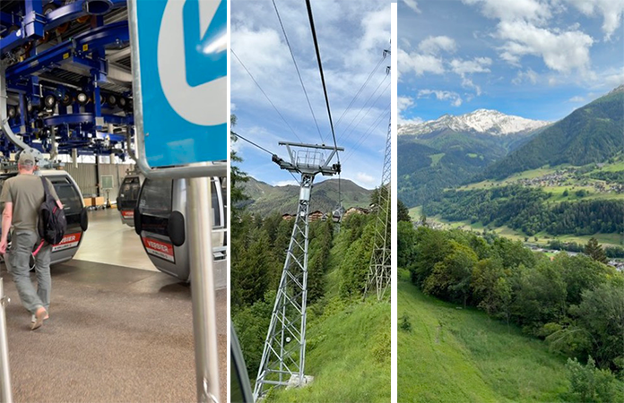 Apéro sur la terrasse panoramique de Verbier