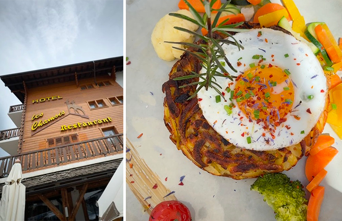 Déjeuner au restaurant Les chamois