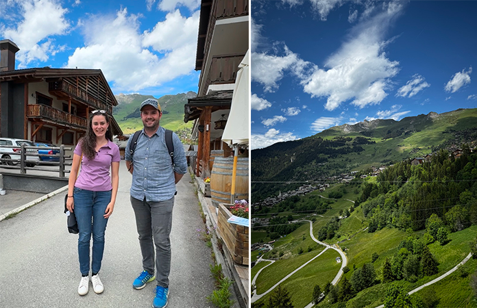 Élise et Clément de l’office du tourisme de Verbier