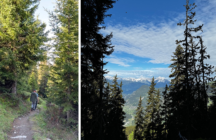 Randonnée le long du bisse du Levron