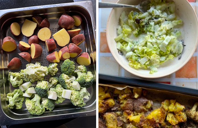 Salade de Pommes de Terre Écrasées : Smashed Potatoes avec brocoli