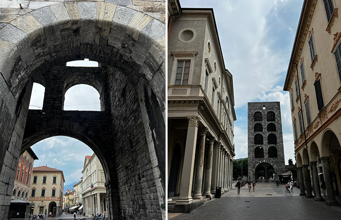 la ville de Côme, porte d’entrée du lac